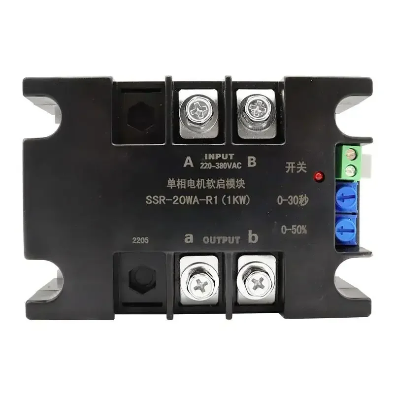 220V Single-Phase Intelligent Motor soft Starter Soft Start Module Soft Start 50-60HZ Compatible 2/4/6/8KW
