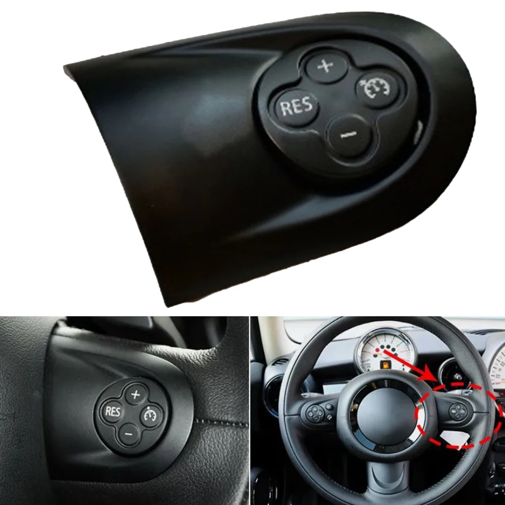 Enhance Comfort and Control with Steering Wheel Cruise Control Switch Button Trim Cover for MINI For Cooper R55