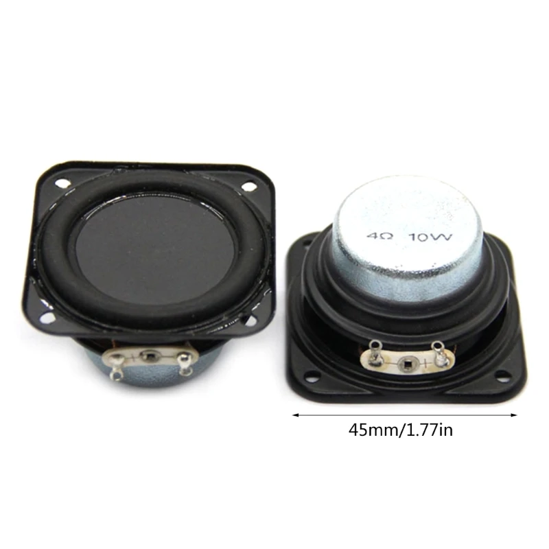 

1pc/1pair 45mm Inner Magnetic Speaker, 4Ohm 10W Power DIY Full Ranges Speaker for Both Men and Women DIY speaker Replacement