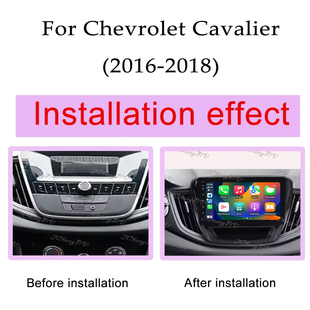 Carplay Android  Car Radio Video Audio Multimedia Player DSP Stereo for Chevrolet Cavalier 2016 - 2018 Split Screen GPS Navi BT