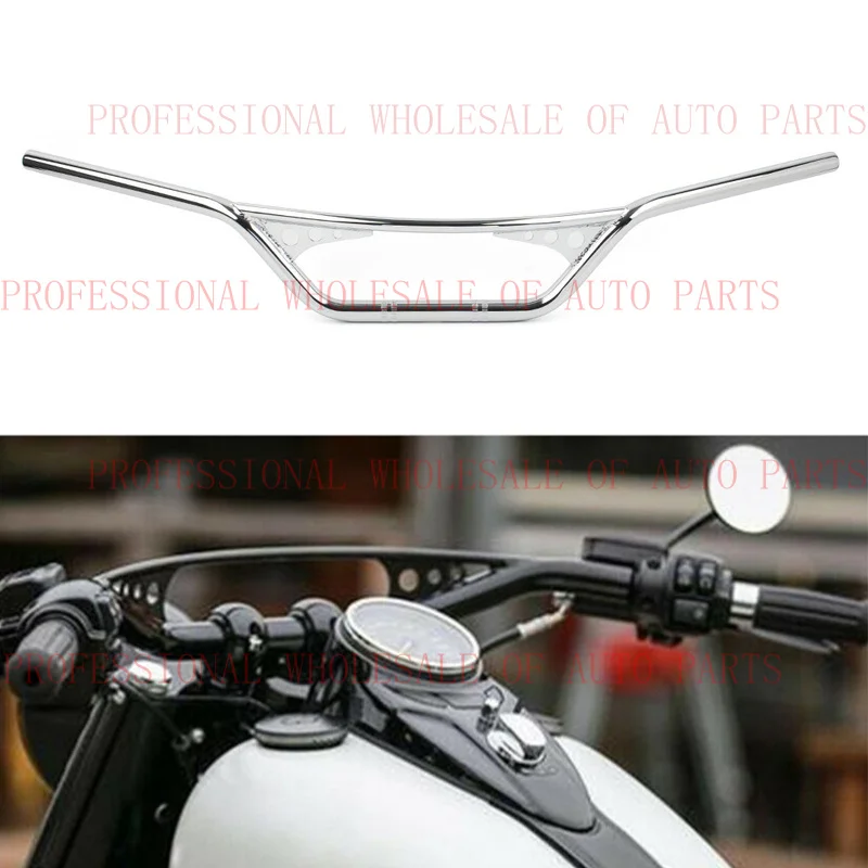 

V+ V+ Silver Universal 7/8" Motorcycle Handlebar Drag Z-Bar For Harley Honda Yamaha Suzuki
