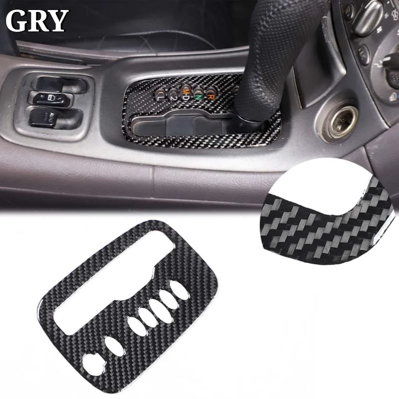 Car Gear Indicator Frame Cover Trim For Toyota Celica 1999-2005 Soft Carbon Fiber Interior Car Accessories LHD RHD