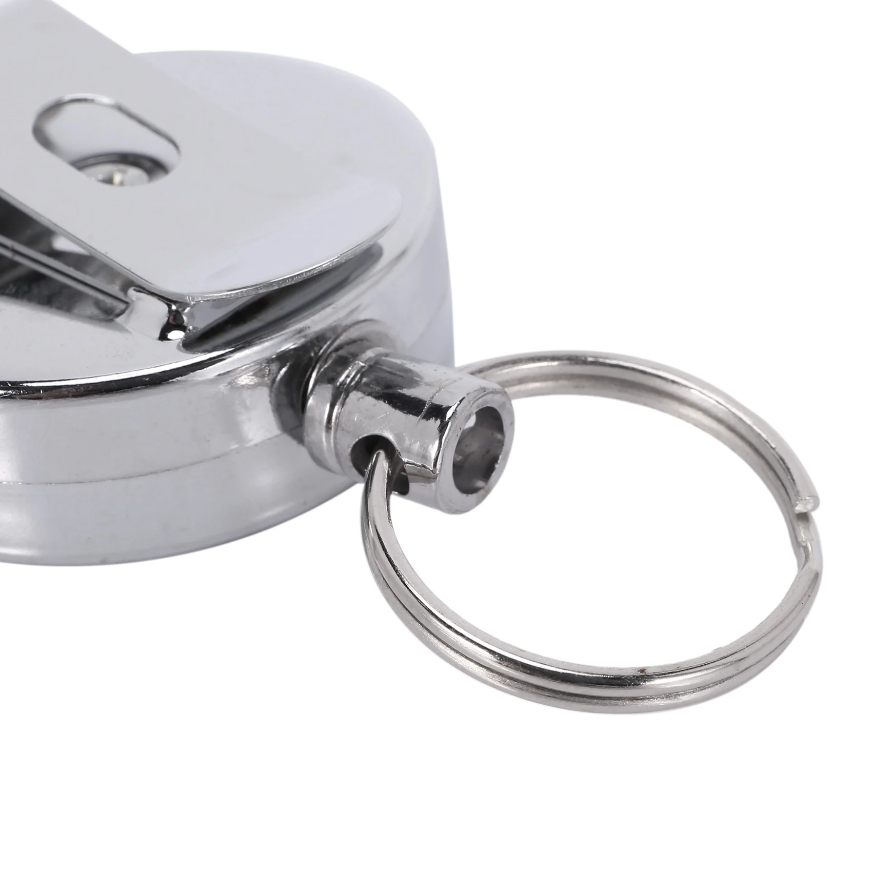 3 szt. Srebro nierdzewne brelok z chowanym breloczkiem do odrzutu ze stali wytrzymałej