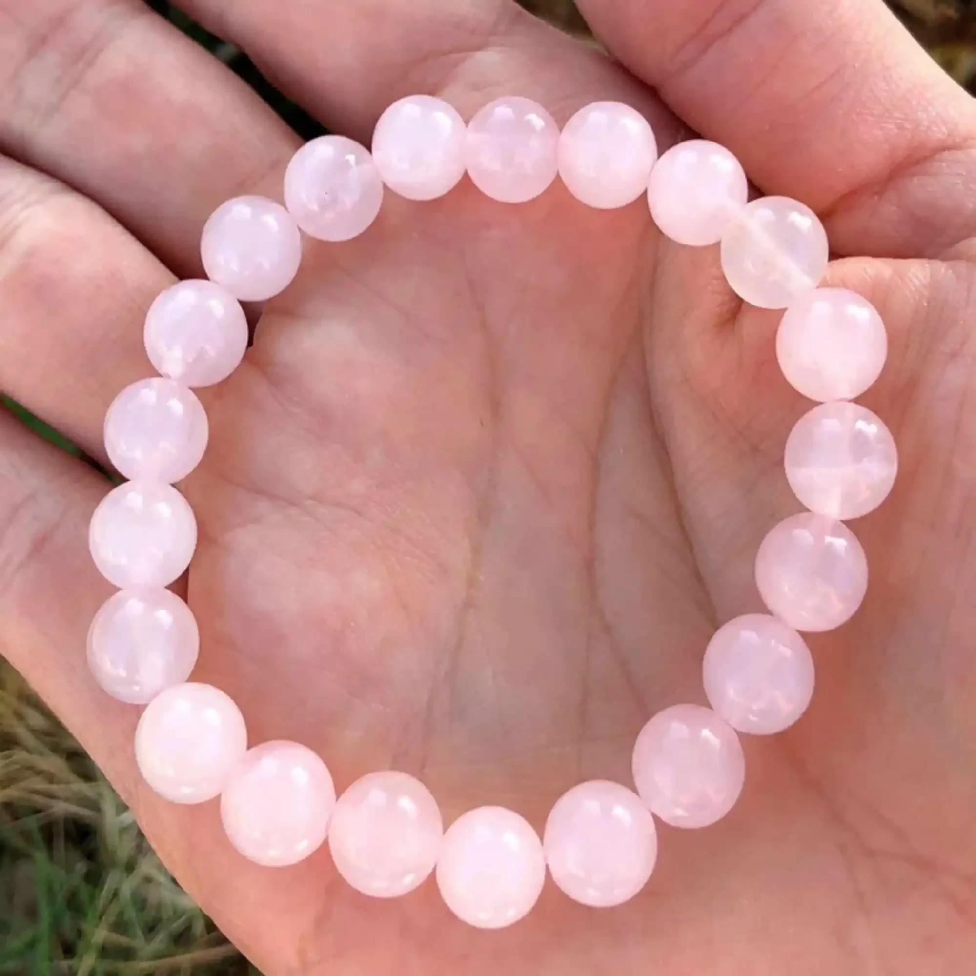 

8mm Natural round pink rose quartz gemstone beads Bracelet Healing Colorful Seven Chakras Beaded Emotional Chakra Dark Matter