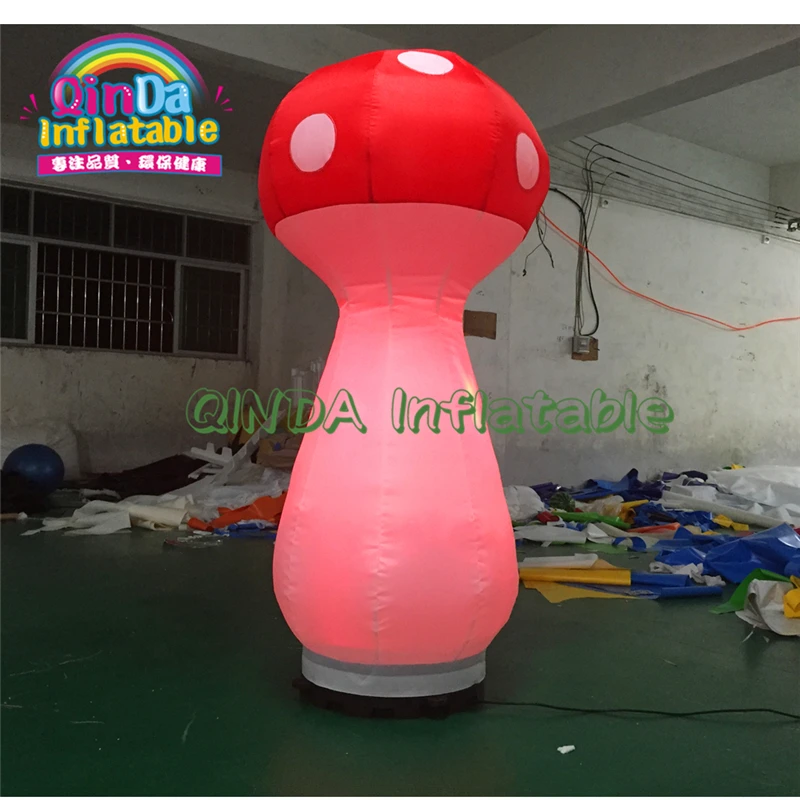 Attractive Advertising Music Festival Decoration 16 Colors Led Giant Inflatable Mushroom For Sale