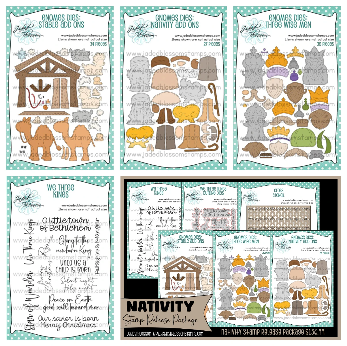 

Arrival New Gnome Dies: Nativity Stamp Release Package Stable Add Ons We Three Kings Dies Stencils DIY Scrapbooking Diary Card