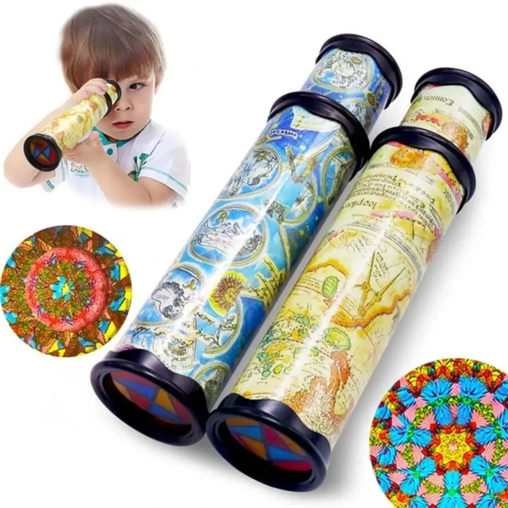 Scalable Magic Kaleidoscope 2024 Classic Changeful Kids Educational Toy Adjustable Fancy Colored World Toy Rotation Kaleidoscope