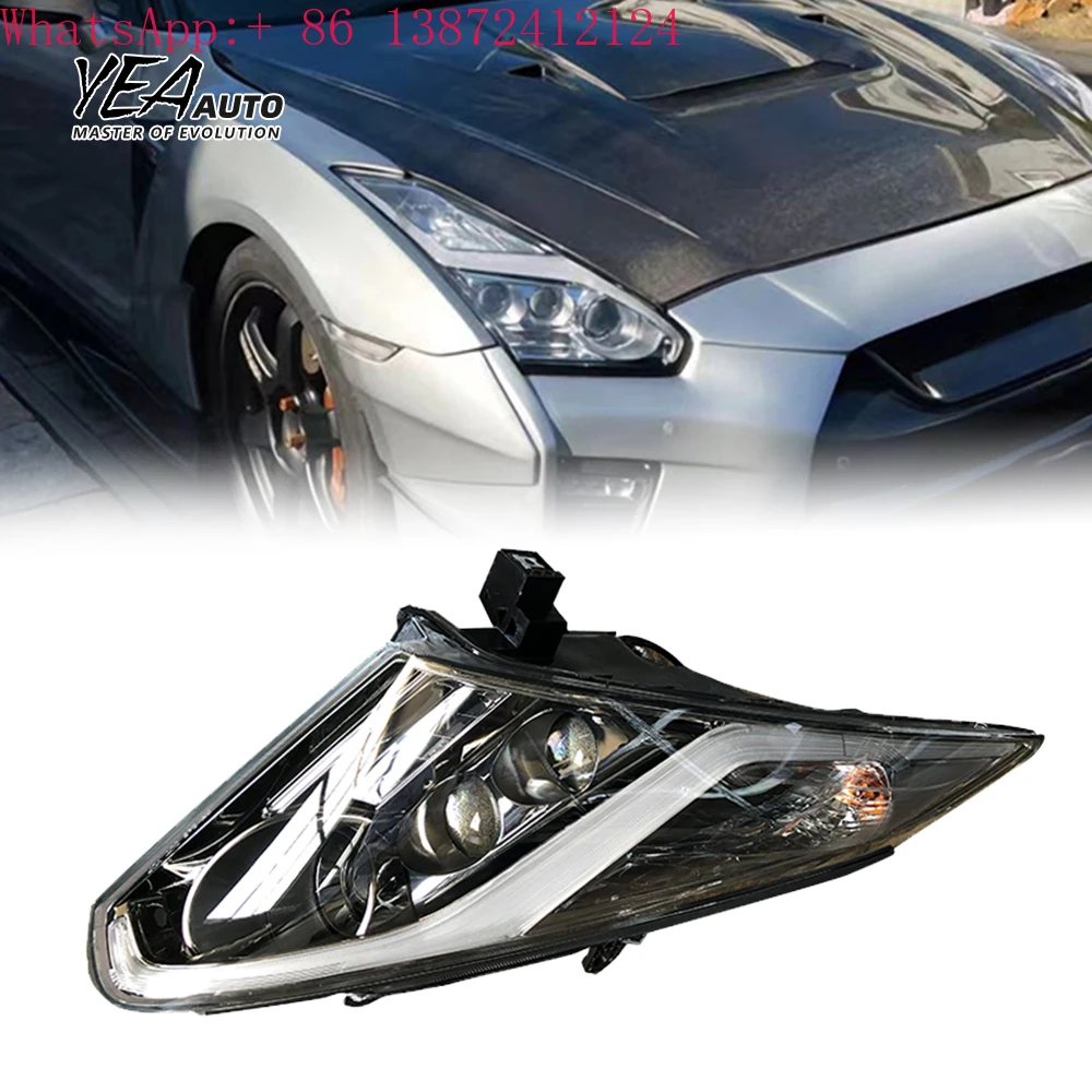 

Head Light Led Headlights Car Head Light Headlamp for Nissan GTR R35 GT-R Front Lights 2007-2014 Plug and Play