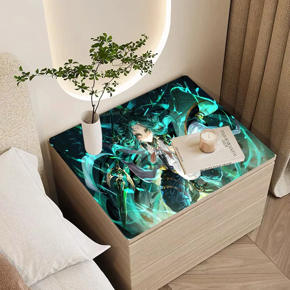 

Xiao Genshin Floor Mat Non-slip Fast Water Absorption Anti-scalding Imitation Tile Printing Coffee Machine Draining Pad