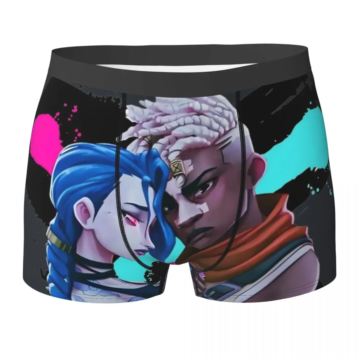 

Горячее нижнее белье Arcane League Of Legends с героями мультфильмов, сублимационный багажник, мужские трусы высокого качества, удобные трусы-боксеры