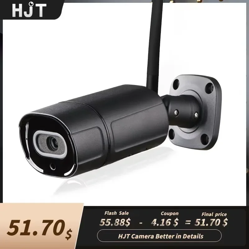 HJT 4K WIFI IP Camera Audio 3.6mm Lens 5MP RTMP Surveillance Security CCTV Video Waterproof IR Night Vision