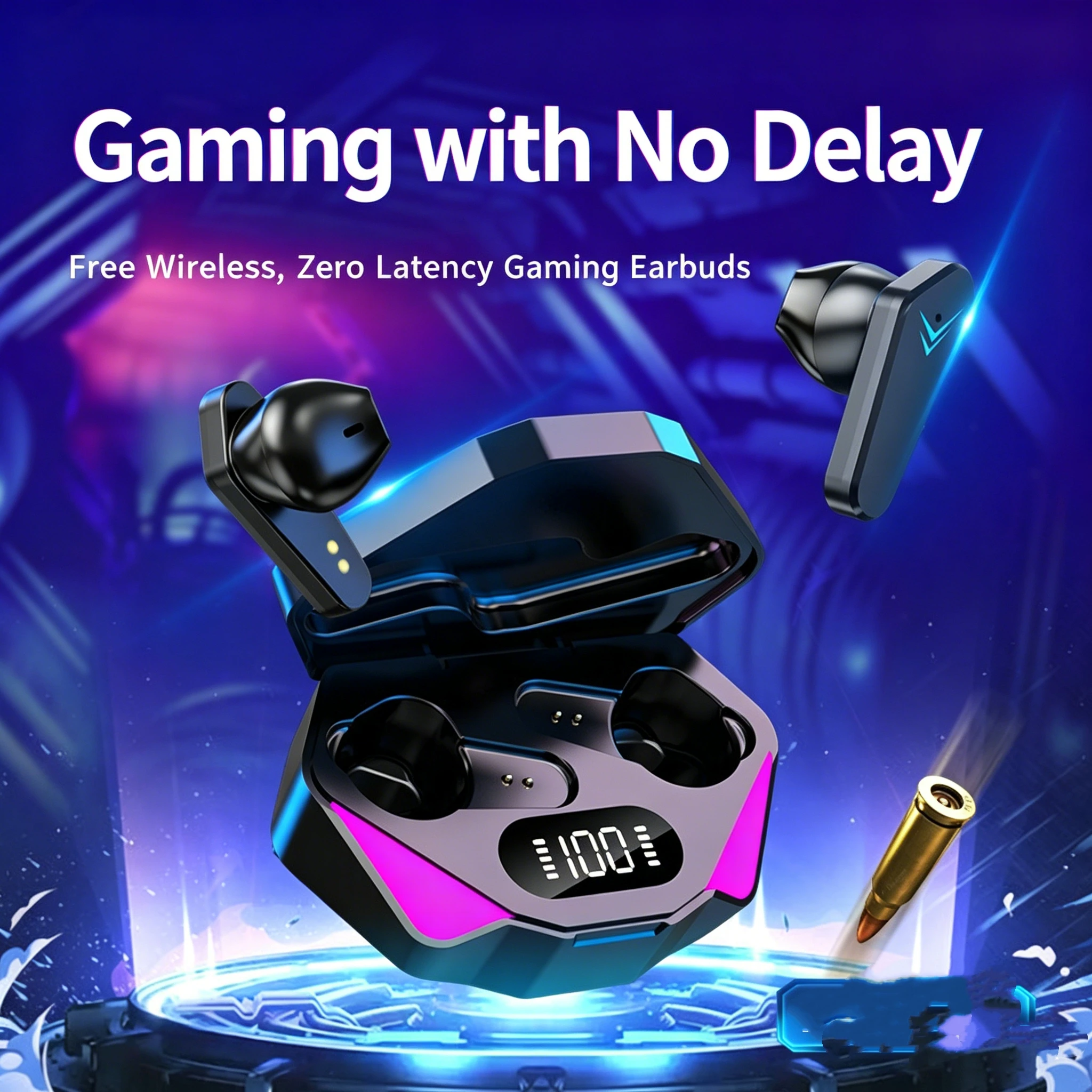 1PCS X15 TWS x15 pro wireless earphone 5.3 Bluetooth headphone esport gaming headset gamer with mic for phone
