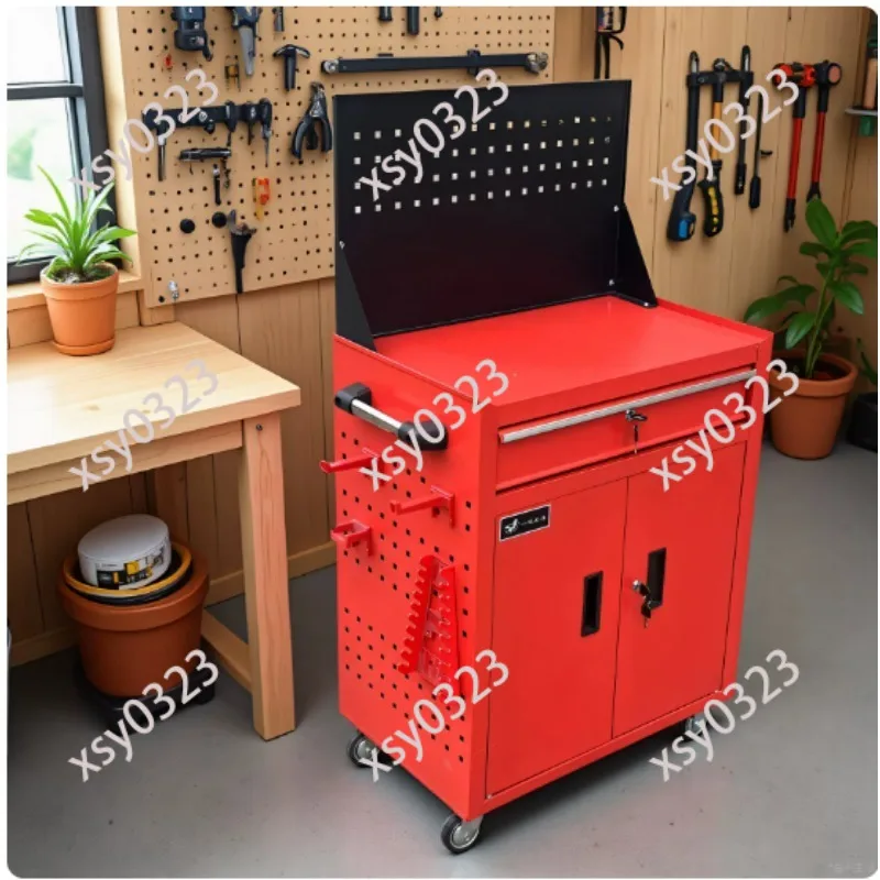 

Mini Metal Desktop Tool Box Iron Storage Cabinet for Workshop And Office Use Compact Organizer for Hand Tools And Equipment