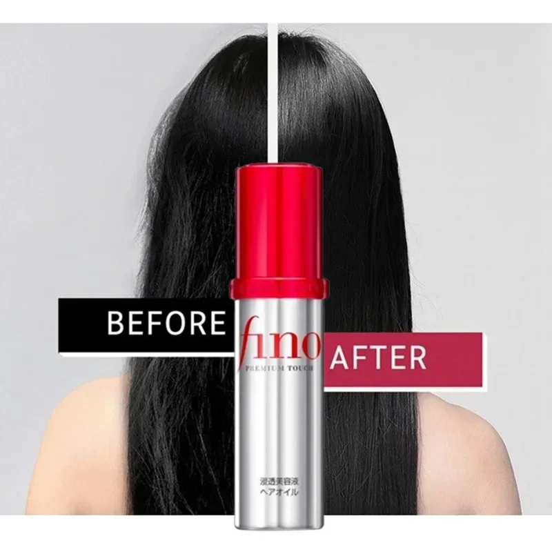 

Fino Hair Serum 70ml Lightweight Smoothing Serum for Dry Frizzy Hair Instant Shine Repair Deep Conditioner for Natural