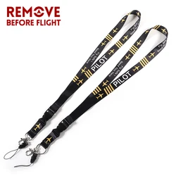 Fashion Pilot Lanyards Fly Safe I Need HereLanyard For ID Badge Holders Pass Gym Mobile Badge Holder Lanyards Neck Strap Keyring