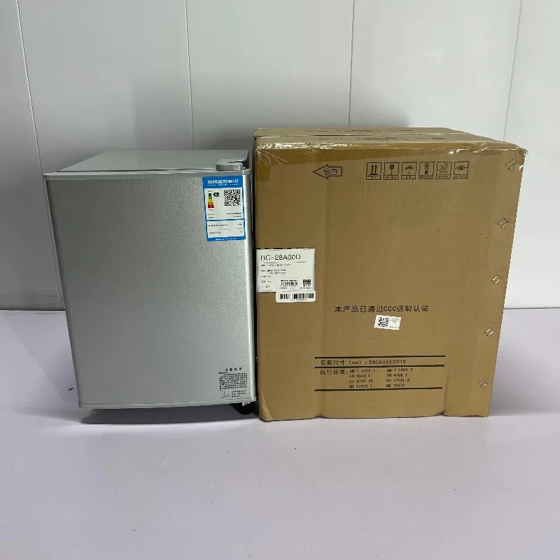 Portable Small Top-Freezer Stainless Steel Refrigerator Electric Compressor Freezer for Home Car Hotel Outdoor Use