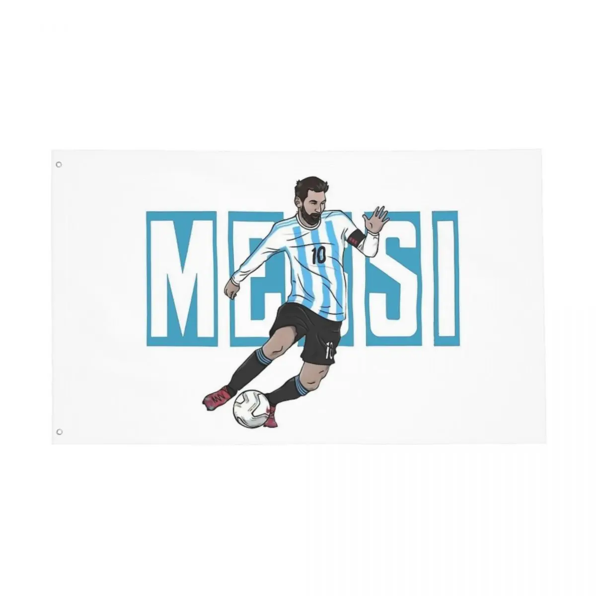 Messied God Flag Double Sided Indoor Outdoor Banner World Soccer Number 30 Football Polyester Hanging Decoration