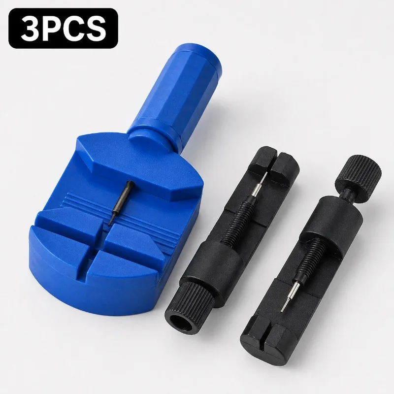 3Pcs Watch Repair Tool Set Watch Band Link Pin Remover Adjustable Watch Strap Disassemble Tools For Watch Band Resizing