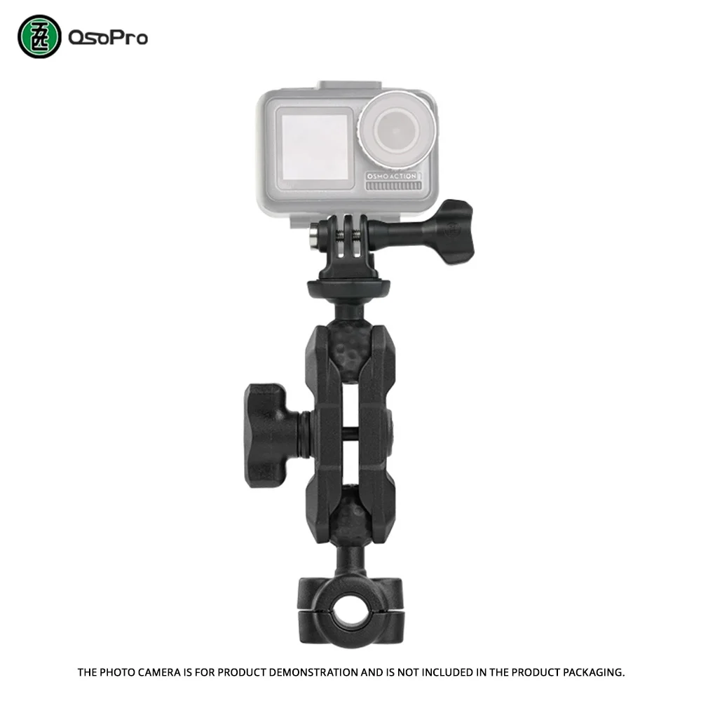 OSOPRO Adecuado para soportes para cámaras deportivas DJI, Insta360, Xiaomi Yi y GoPro, soportes para cámaras de motocicleta y carga.