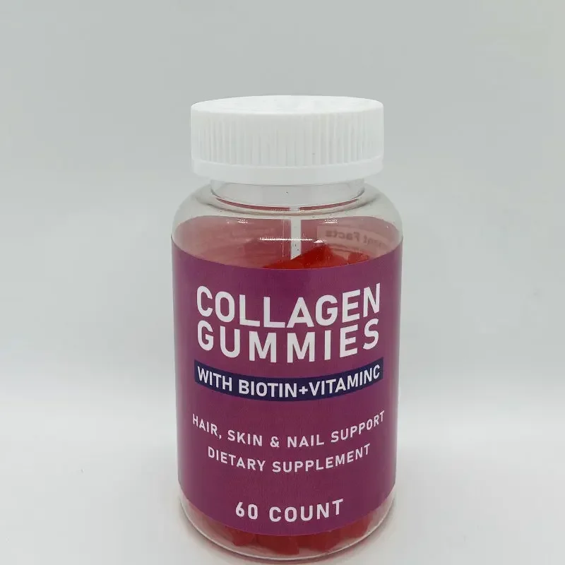 1 bottle of collagen gummie biotin maintains the health of hair skin and nails