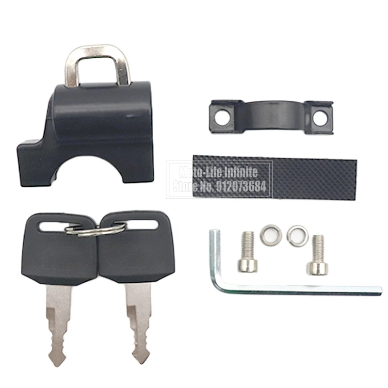 

Anti-theft Helmet Lock Handlebar Mount Motorcycle Electric Motorbike Security Metal Multi-function Moto Lock Accessories Moto