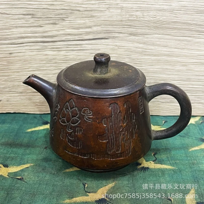 

Antique Wholesale Antique Old Teapot Wine Pot Decoration Retro Furnishings Tea Cabinet Ornament Furnishing Old Teapot Wholesale