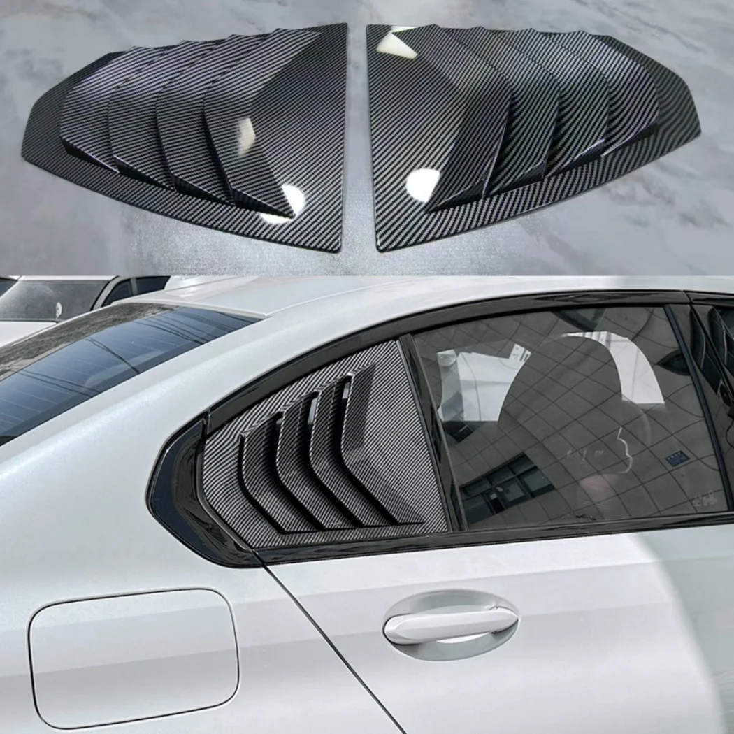 

Накладка на боковое окно (жалюзи/решетка) для BMW 3 серии G20 320i 325i 330i M340i 2019-2023, наклейка-накладка на треугольную вентиляционную решетку