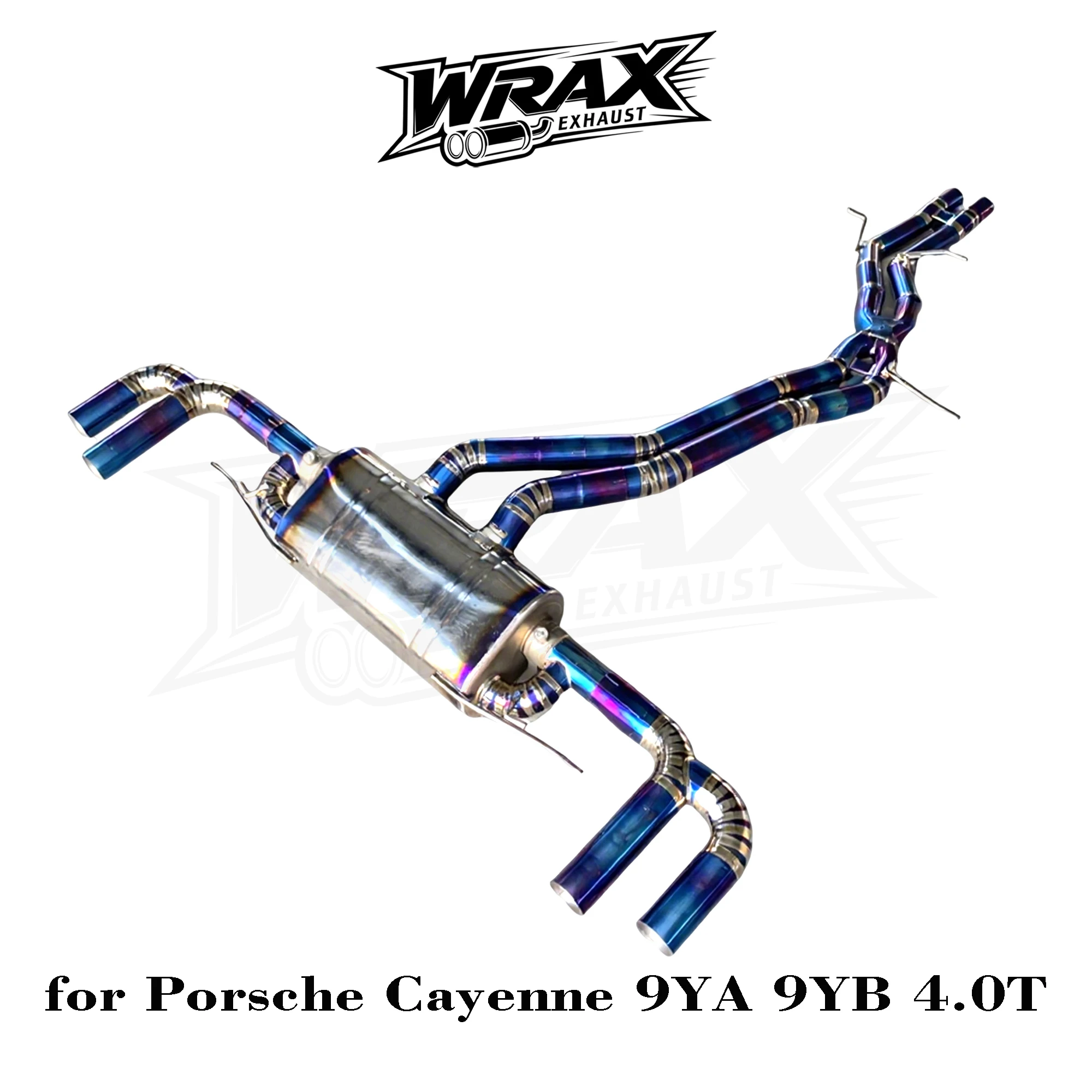 

WRAX Titanium Catback Exhaust for Porsche Cayenne 9YA/9YB 4.0T Valve Control Quad-Exit Sound Enhancement Performance Boost