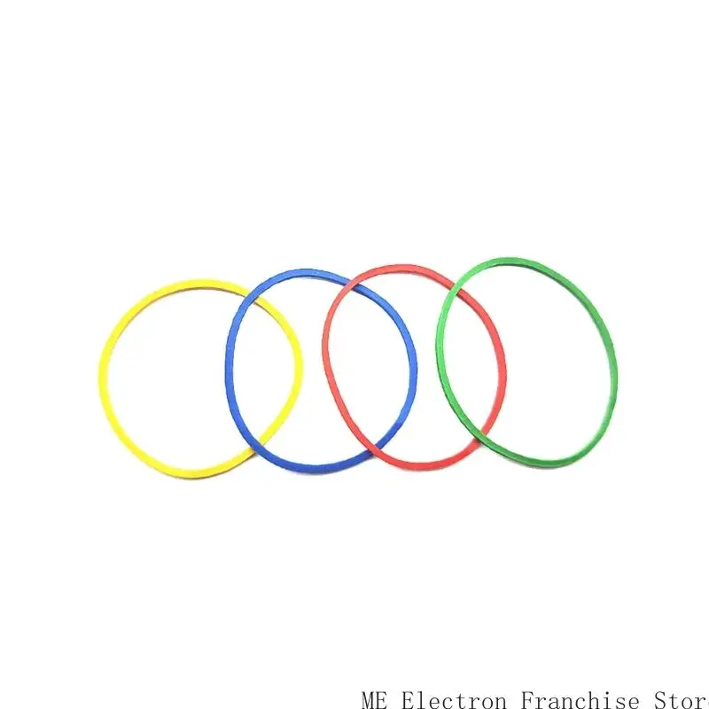 T5EA 400 PCS حلقات مطاطية مرنة ملونة من تنظيم الحرف المنزلية قطرها قطرها