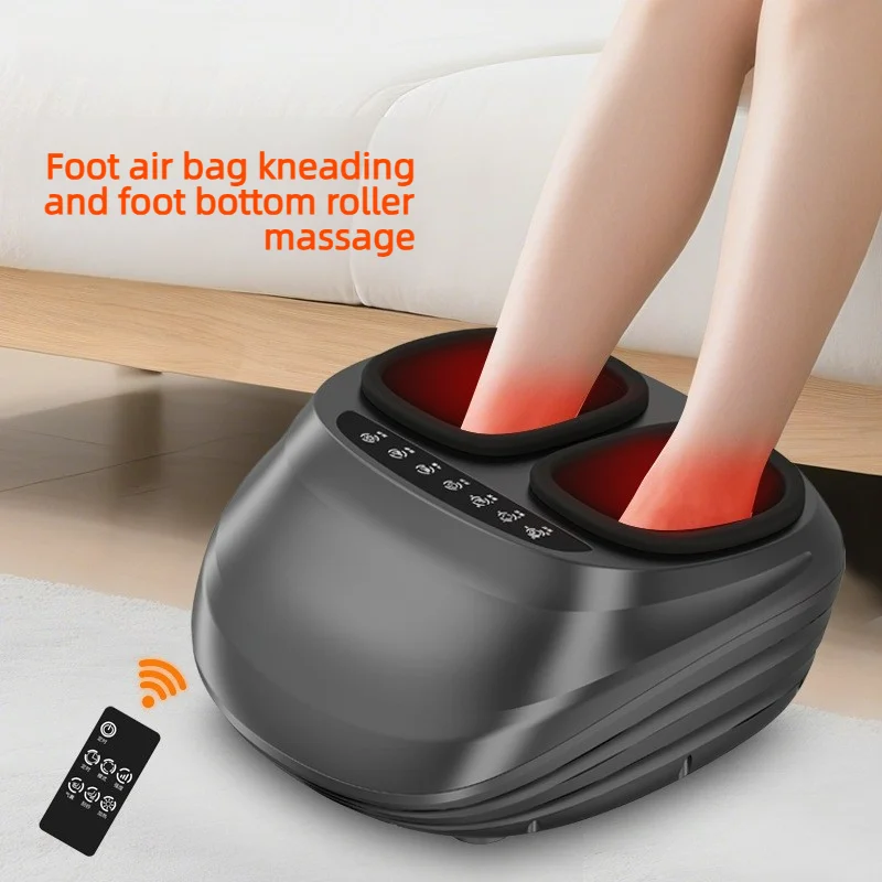 

Массажер для ног с функцией вибрации, глубокого разминания, прессования, акупрессуры и подогрева для снятия боли в ногах и стопах.