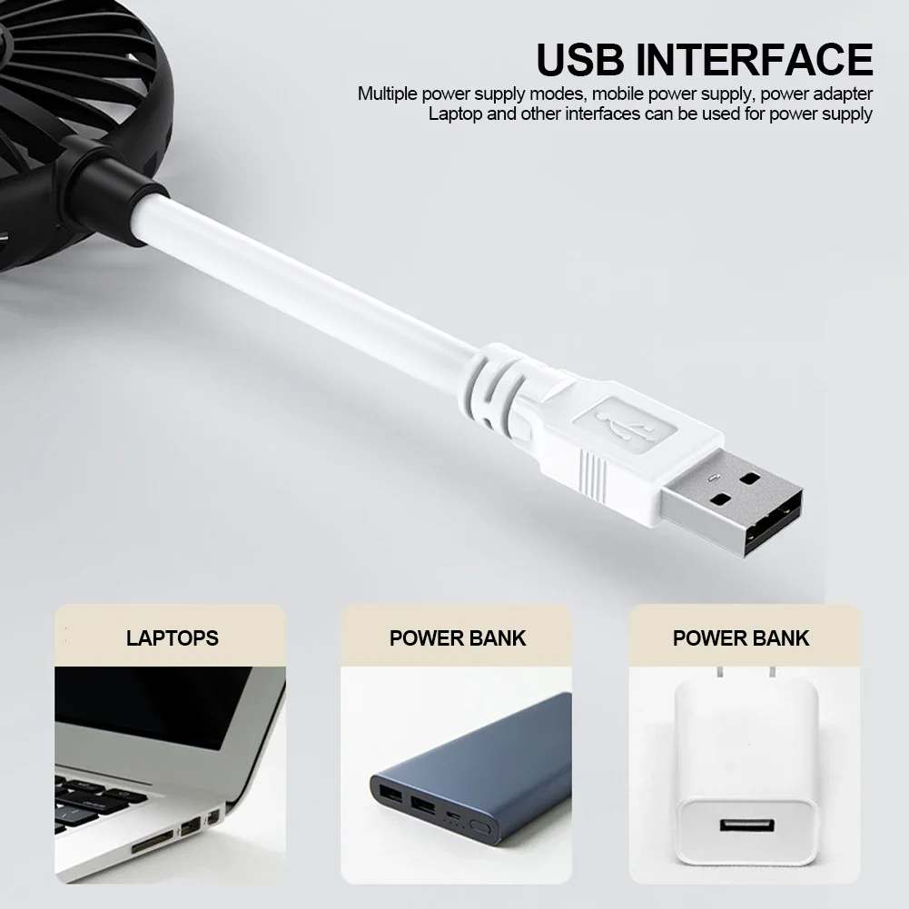 Portable USB Fan Mini Air Cooler Fan Summer Camping Office Table Fan Ventilador USB Cooling Fan For Power Bank Notebook Computer