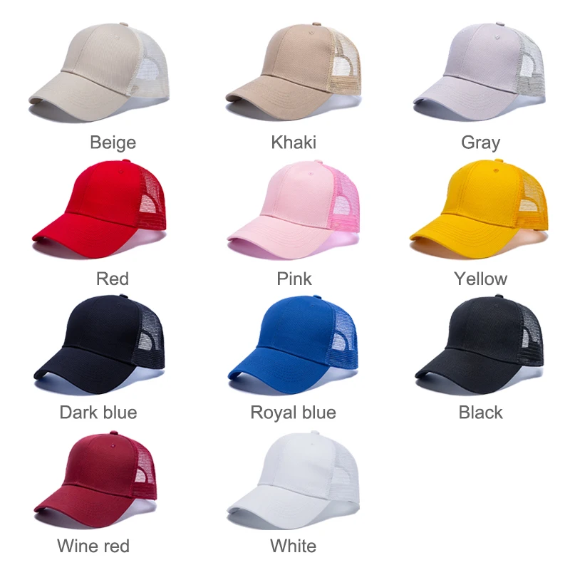 Casquettes de baseball brodées personnalisées pour hommes et femmes, chapeau de camionneur en maille, logo personnalisé, snapback brodé, conception