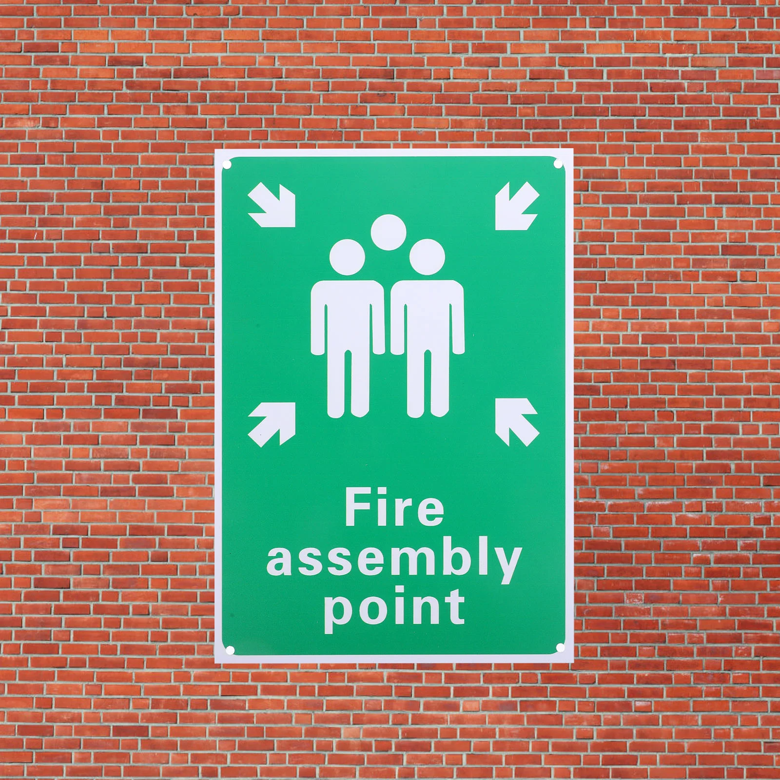 Fire Rally Point Sign Outdoor Assembly Reflective Emergency for Aluminum Plate Work