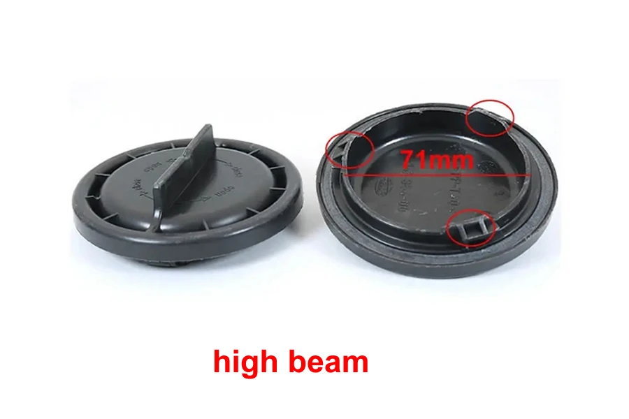 For Benz B-Class W246 B180 B200 B260 Low High Beam Headlight Dust Cover Waterproof Dustproof Seal Headlamp Cap 71mm 101mm view 2