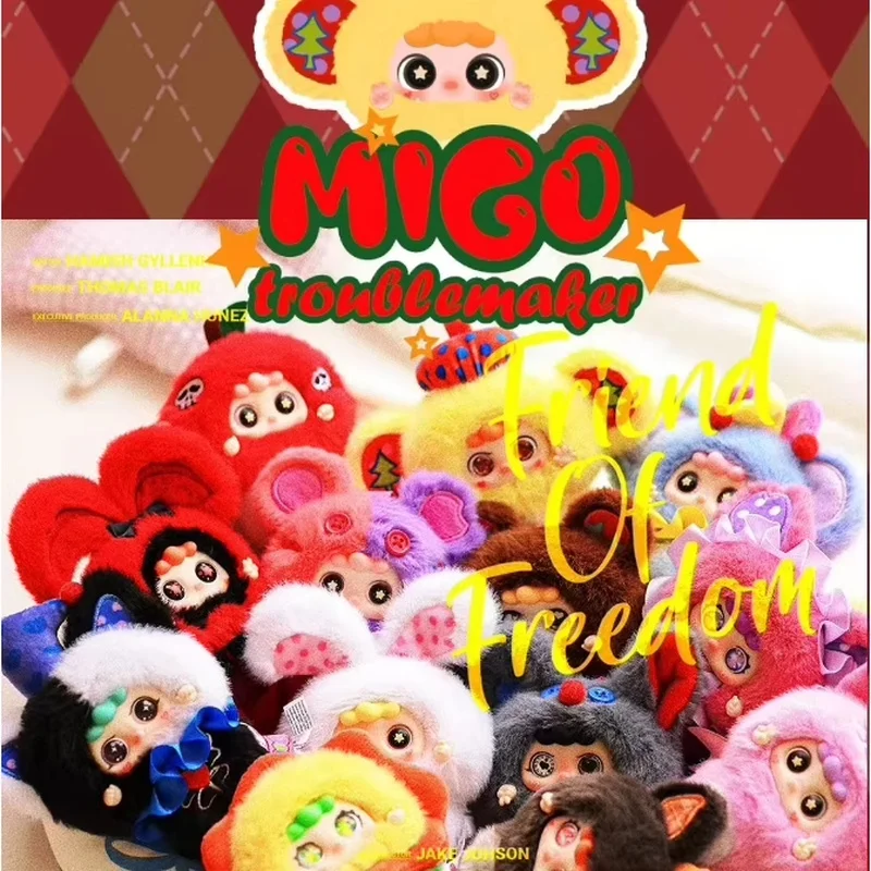 Migo Little Troublemaker سلسلة صندوق أعمى دمية العصرية لعبة حقيبة قلادة سطح المكتب الديكور الكرتون أنيمي صندوق غامض هدية الطفل #2