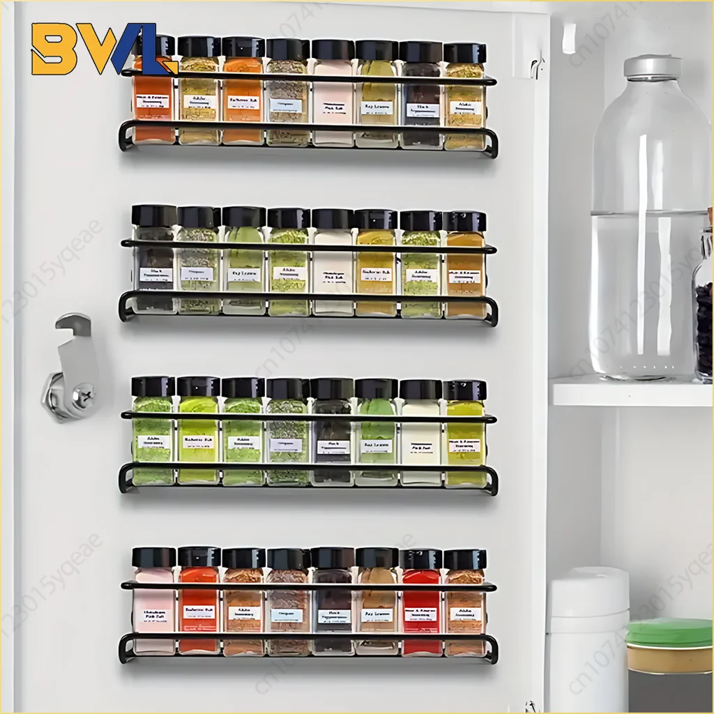 Iron Shelf Wall Mounted Organiser Kitchen Home Spice Storage Rack Bathroom Storage Drainage Rack Bathroom Kitchen Accessories