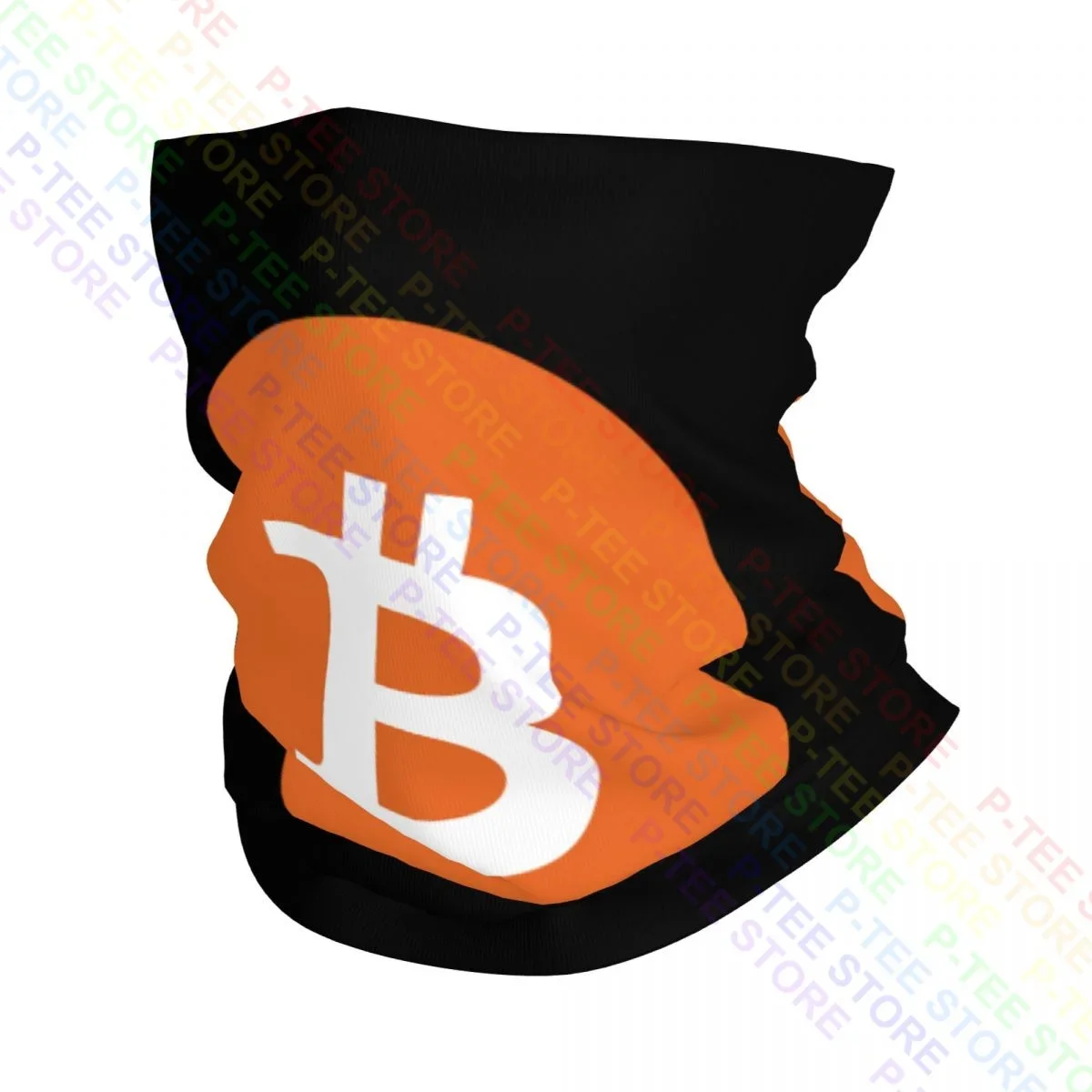 Bitcoin Logo Crypto Btc Trader Investor Trading Ochraniacz na szyję Bandana Szalik Maska na twarz Unisex Letnie wędkowanie na świeżym powietrzu