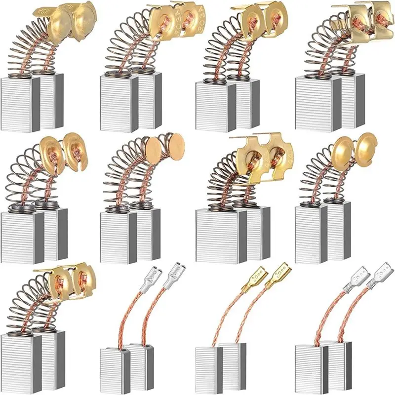 

ABMS-24 Pcs Electric Motor Brushes Carbon Brushes Power Replacement Spare Parts Accessories For Repair Power Tool 12 Different S