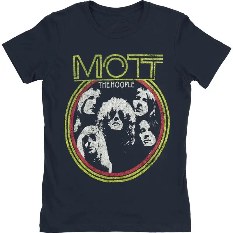 

Vtg Mott the Hoople Band Members Heavy Cotton All Size Black T Shirt D350
