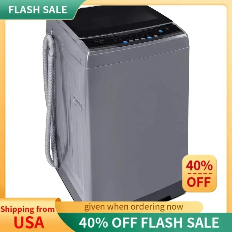 TGBFCOMFEE,1.6 Cu.ft Portable Washing Machine,11lbs Capacity Fully Automatic Compact Washer Wheels,6 Wash Programs Laundry,Ali