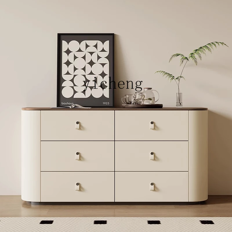 

X-13 high-end light luxury solid wood five or six chest cabinet group walnut multi-functional locker