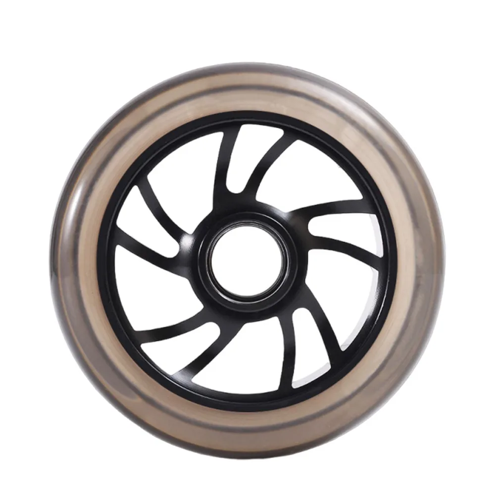 

Бесшумные колеса для скутера 100/110 мм, толстые красочные сменные колеса из искусственной кожи с подшипниками, колеса для трюкового скутера из алюминиевого сплава для взрослых