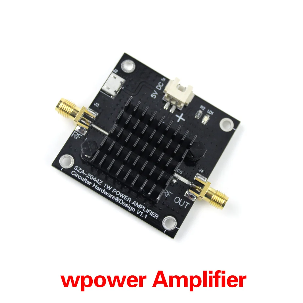 2.4G /5G/5.8GWiFi swept jammer Shielder 2.4Ghz WiFi jammer Shielded development board / SZA2044 1W microwave power amplifier T3
