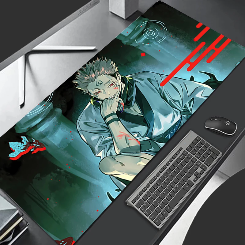 

Mouse pad jujutsu Kaisen Computer Laptop Anime Keyboard Anime XL Mouse Mat Large Mousepad Keyboards Gamers Decoracion Desk Mat