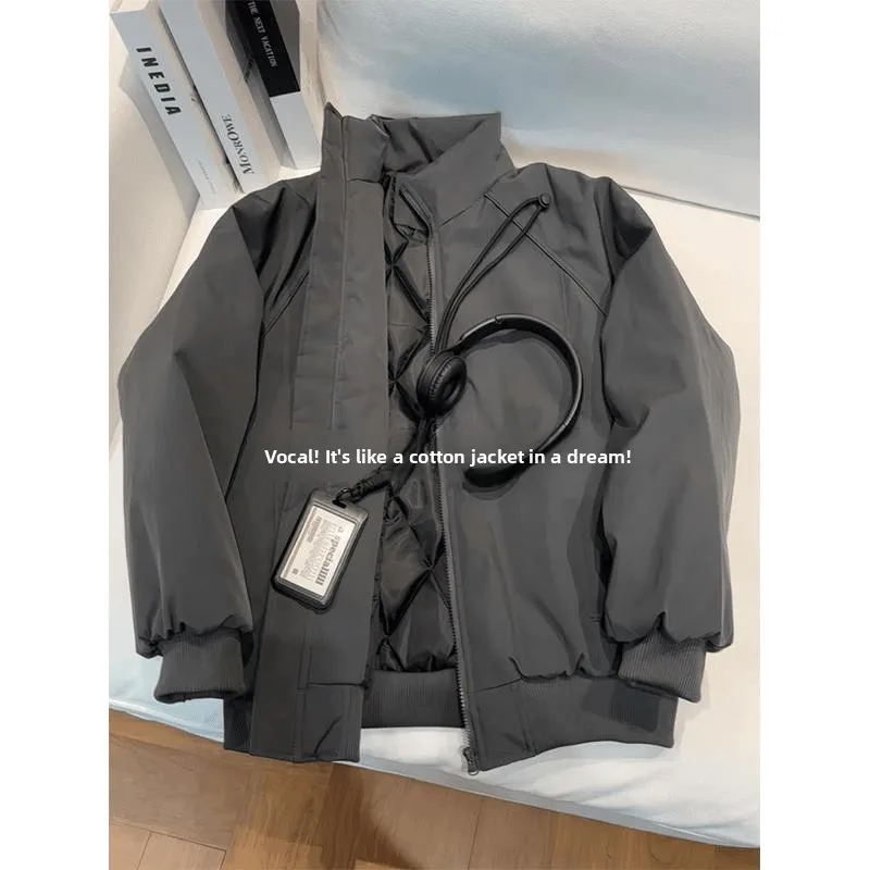 

Американская зимняя куртка-пилот в стиле пэчворк из хлопка для мужчин, утепленная, с воротником-стойкой, теплая, модная