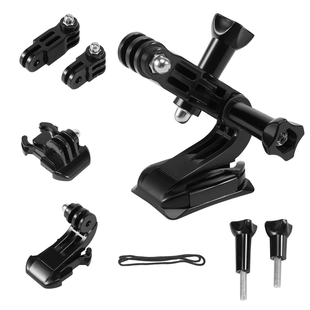 Action Camera Accessories Set For GoPro Hero 5 3 4 Xiaomi Yi 4K SJCAM SJ4000 Chest Strap Base Mount Go Pro Helmet Kits