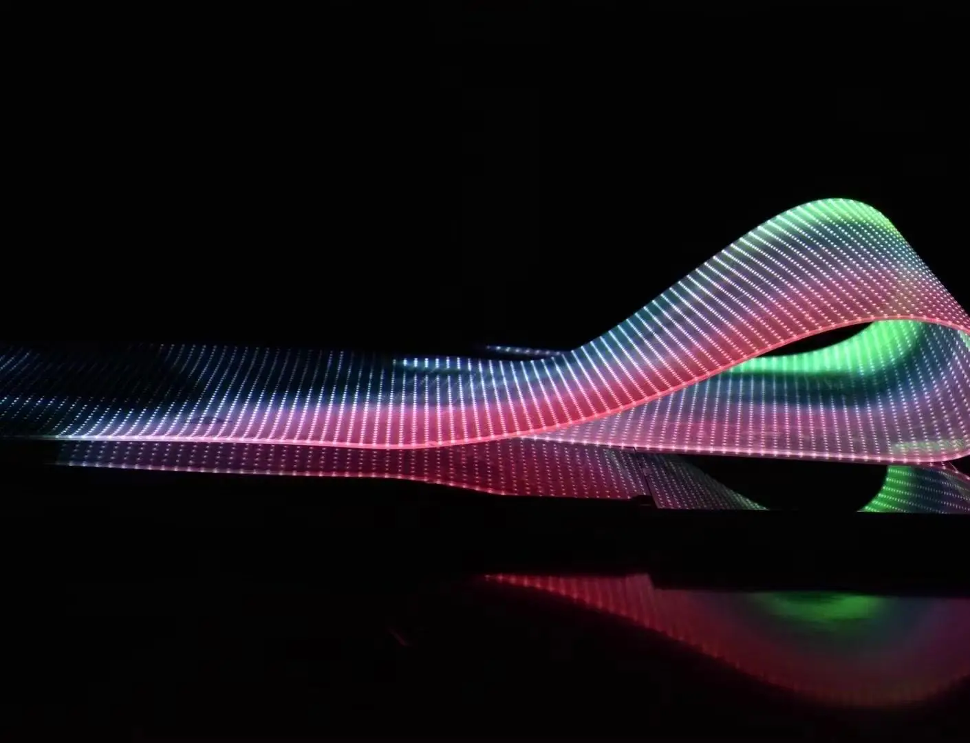 Parede de vídeo de perspectiva de publicidade de vidro Tela de filme transparente LED em display LED transparente