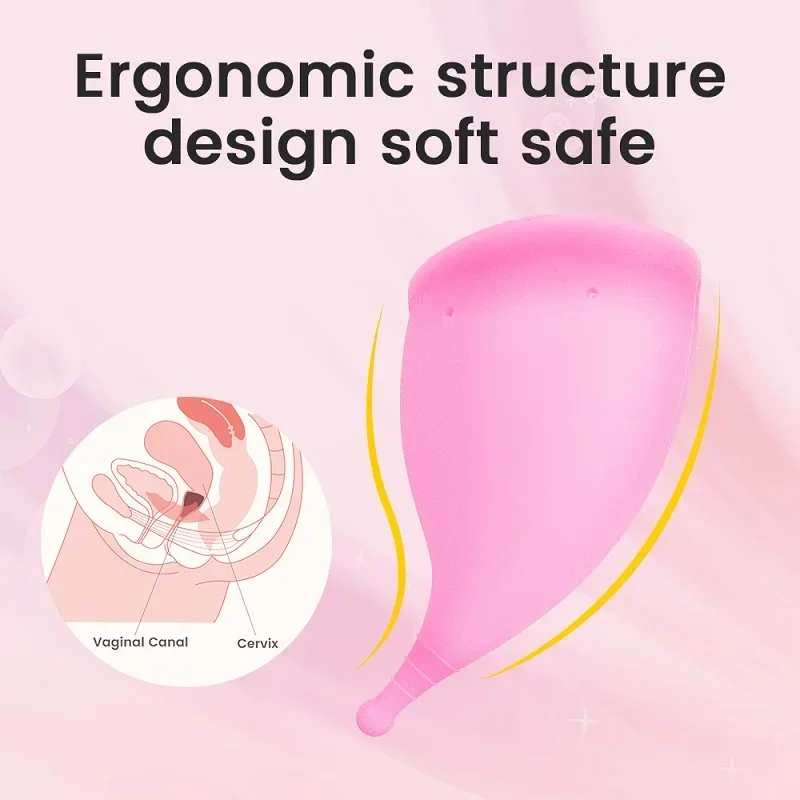 Coupe Menstruelle Réutilisable en Silicone pour Femme, Hygiène Féminine, Qualité Médicale