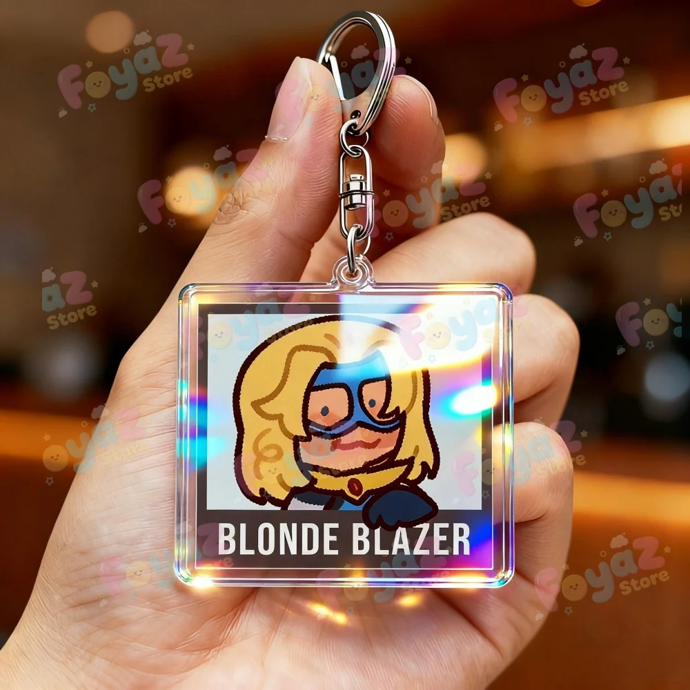 Dispatch Keychain for Accessories Blonde Blazer Flambae Robert Waterboy Sonar Invisigal Keyring Jewelry Gaming Fans Gifts