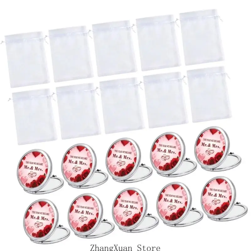 Schminktisch-Set für den Hochzeitstisch, 10 Glasstücke Taschenformat für Gäste, 3 x – Detail 3
